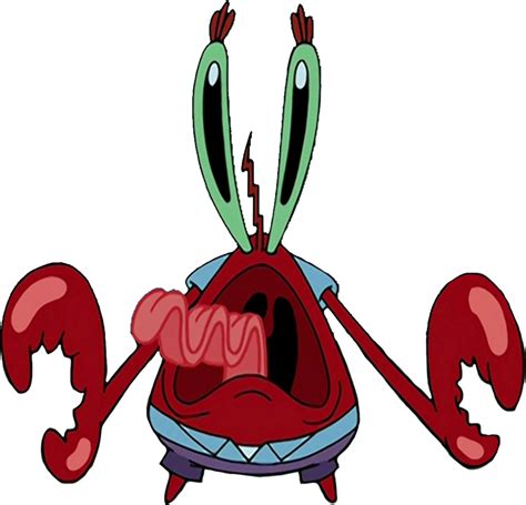 Mr. Krabs screaming very comically vector by HomerSimpson1983 on DeviantArt