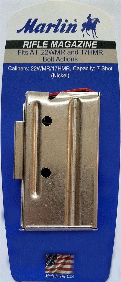 Marlin Bolt Action Rifle Magazine 7 Round .22WMR/17HMR Mag-71922 | eBay