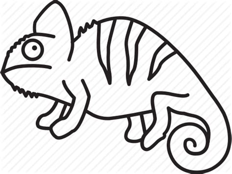 Chameleon clipart chameleon outline, Chameleon chameleon outline ...