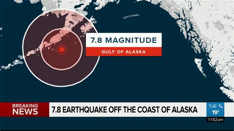 7.8 earthquake off the coast of Alaska - YouTube