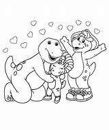 Barney Printable Coloring Pages sketch template