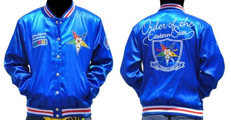 Order of the Eastern Star OES Satin Jacket | Satin jackets, Order of the eastern star, Eastern star