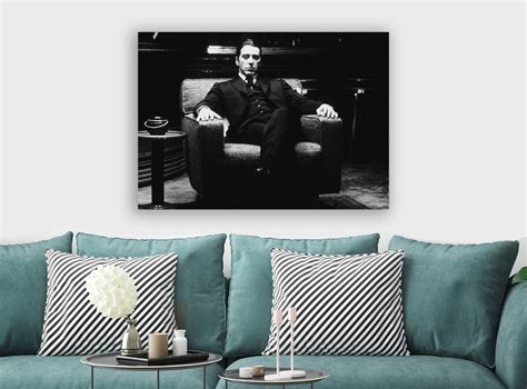 The Godfather Al Pacino - Canvas Wall Art Framed Print - Various Sizes – FAB CANVAS ART