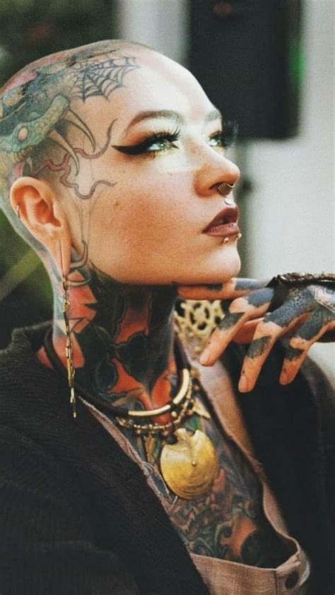 Pin by Kat van Z on Hot Tattoos | Girl tattoos, Head tattoos, Black tattoos