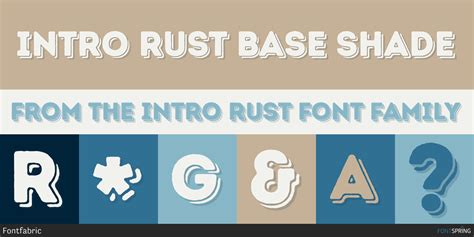 Intro Rust Font | Fontspring