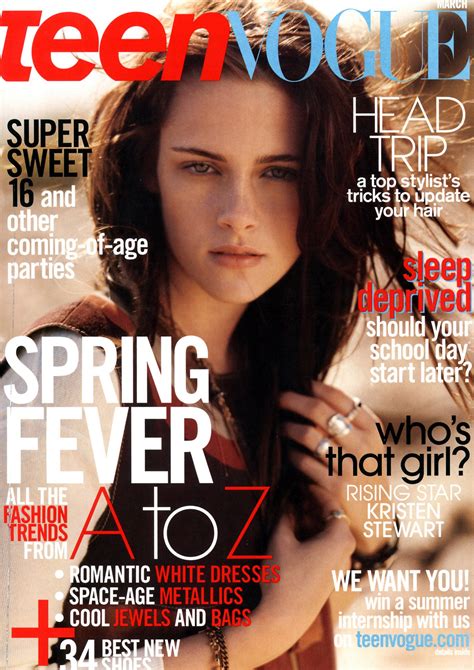 Kristen Stewart photographed by Bruce Weber for the cover of "Teen ...