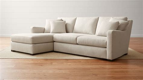 Verano 2-Piece Left Arm Chaise Sectional Sofa Aurora: Canvas | Crate ...