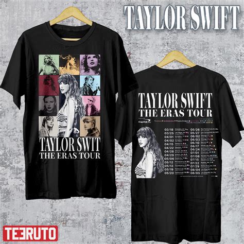 Taylor Swift Tour 2023 Black T-Shirt