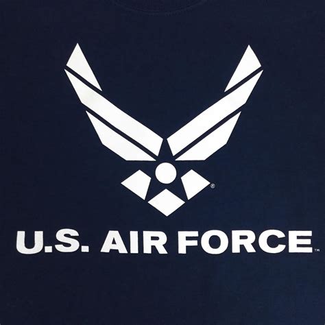 U.S. Air Force T-Shirts: Air Force Wings Logo T-Shirt in Navy