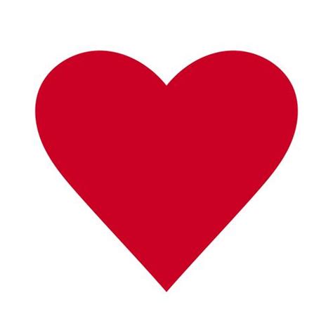 Corazón, símbolo del amor y día de san valentín. Icono rojo plano ...