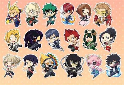 My Hero Academia Stickers BNHA Boku Cute Kawaii Stationary | Etsy Australia