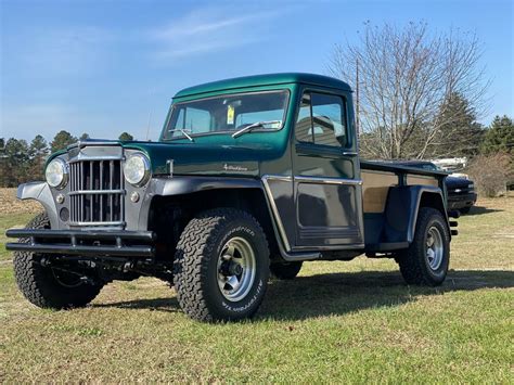 1960 Jeep Willy’s Truck Pickup Green 4WD Manual - Classic Jeep Willy’s Truck 1960 for sale