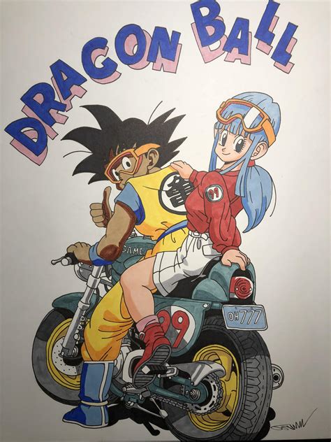 Tried to recreate one of my favorite Akira Toriyama drawings! : r/dbz