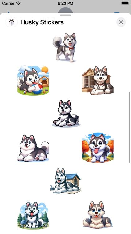 Husky Stickers by Paul Scott