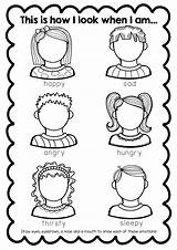 Printable Feelings And Emotions Coloring Pages sketch template