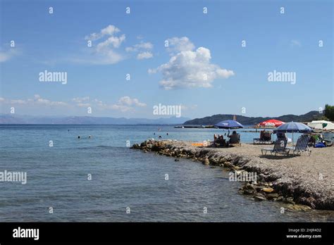 Moraitika beach, Corfu, Greece Stock Photo - Alamy