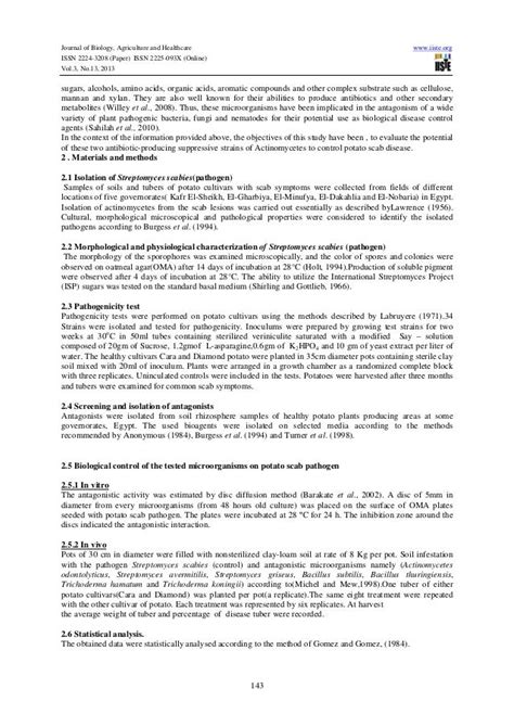 Identification and characterization of actinomycetes for