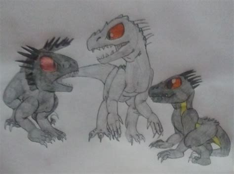 Scorpius Rex, Indominus Rex and Indoraptor by LightningShad0w on DeviantArt