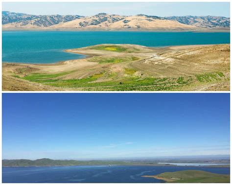 Drought over? Before-and-after photos show California reservoir's 110-foot rise