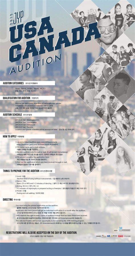 Jyp Entertainment Audition Requirements