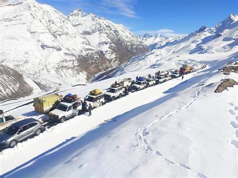 Manali-Leh Highway Closed after Snowfall, Temperature Dips Across State | Himachal Watcher