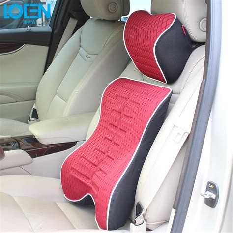 LOEN Relax Car Pillow Seat Memory Foam Back Cushion Lumbar Support for Car Seat Waist Lumbar ...