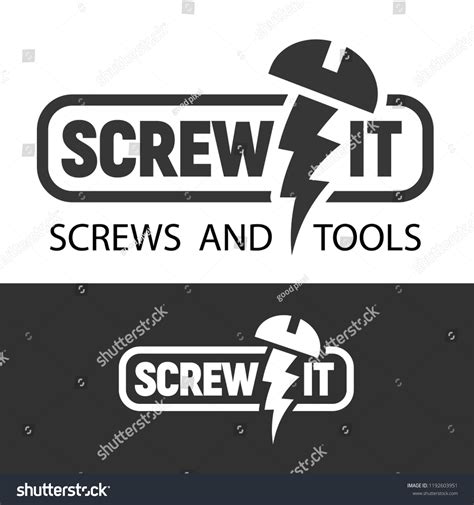 Screw Fasteners Tools Logo Vector Illustration Stock Vector (Royalty ...