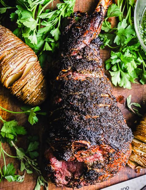 Smoked Leg of Lamb with Gremolata Sauce Outdoor Recipes - Grillseeker