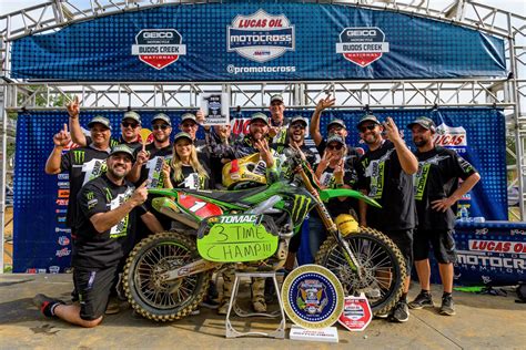 Kawasaki Rider Eli Tomac Captures Third Consecutive Pro Motocross ...