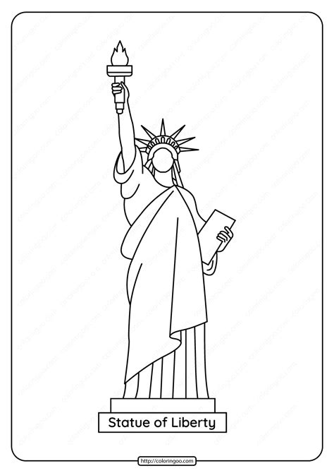 Statue Of Liberty Clipart Outline / Pin the clipart you like ...