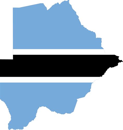 Botswana flag pin map location 23529917 PNG