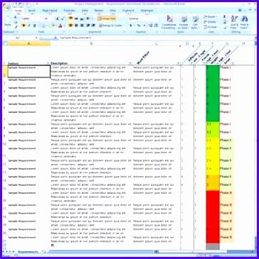 7 Project Requirements Template Excel - Excel Templates