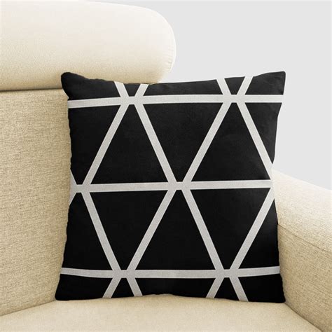 Cotton Pillowcases with zipper better sleep Small pillowcases 45CM Pillowcase Black White Wave ...