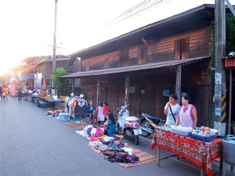 Life Thailand Street Market At Khemmarat Free Stock Photo - Public ...