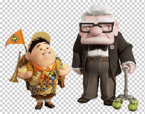 Russell y carl fredricksen ilustración, carl y russell, en el cine ...