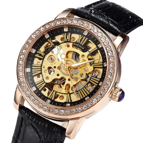 Women's Mechanical Watches Brand Luxury Automatic Mechanical Skeleton ...