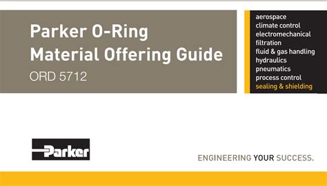 Parker O-Ring Material Offering Guide - PSP Seals