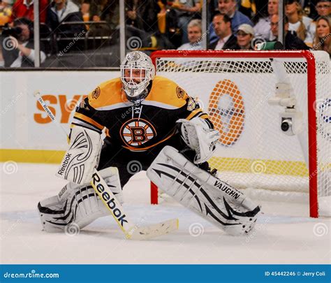 Tim Thomas, Boston Bruins editorial photo. Image of puck - 45442246