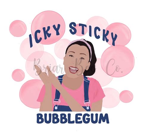 Ms. Rachel Songs for Little Icky Sticky Bubblegum Sublimation Digital File, JPEG, PNG, PDF - Etsy