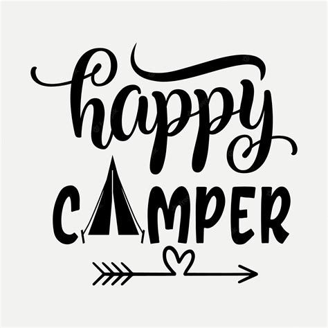 Premium Vector | Happy camper