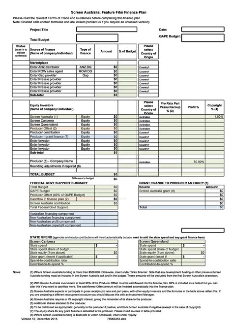 Personal Financial Plan Template Word