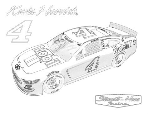 coloring-page-harvick coloring-page-harvick - The Official Stewart-Haas ...