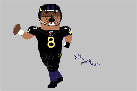 Lamar Jackson Art, By me : r/ravens