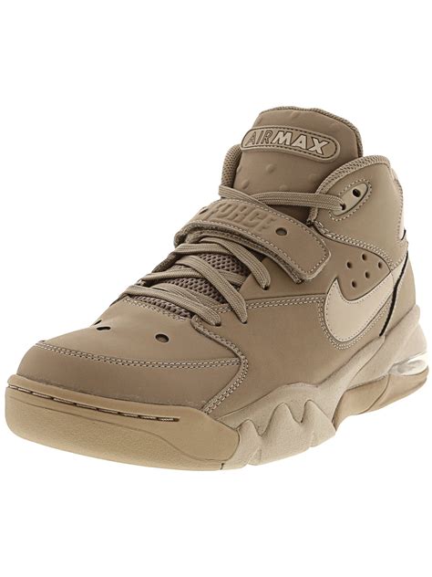 Nike - Nike Men's Air Force Max High-Top Leather Basketball Shoe - 10M - Sepia Stone / Moon ...