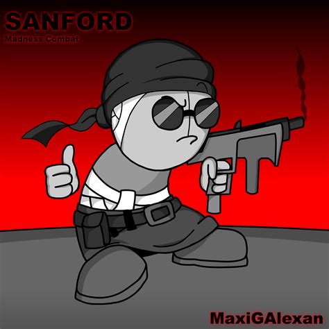 Sanford from MADNESS COMBAT by MaxiGAlexan on Newgrounds