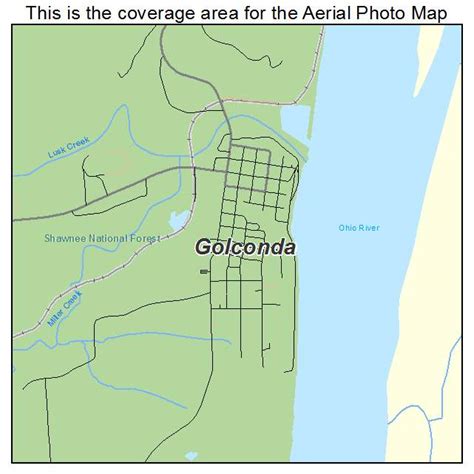 Aerial Photography Map of Golconda, IL Illinois