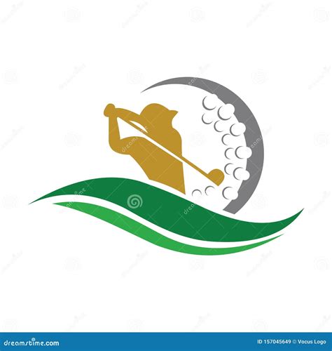 Golf Logo. Graphic Design Template Vector Illustration Stock Illustration - Illustration of ...