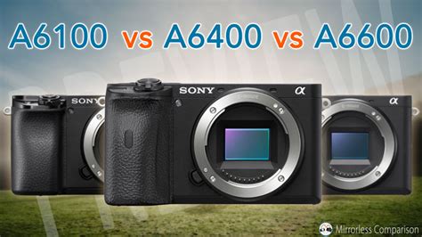 Sony A6100 vs A6400 vs A6600 - The 10 main differences - Mirrorless ...