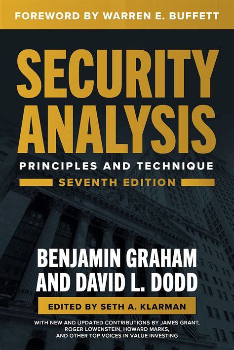 Security Analysis, Seventh Edition: Principles and Techniques by ...