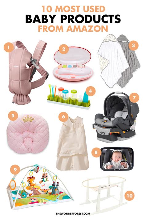 Top 10 Most Used Baby Products from Amazon - Wonder Forest